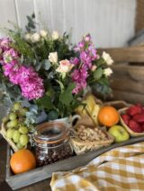 Caja gourmet flor y fruta
